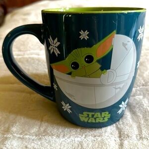 NWOT Star Wars Oversized mug - Yoda the Mandalorean baby  in baby carriage